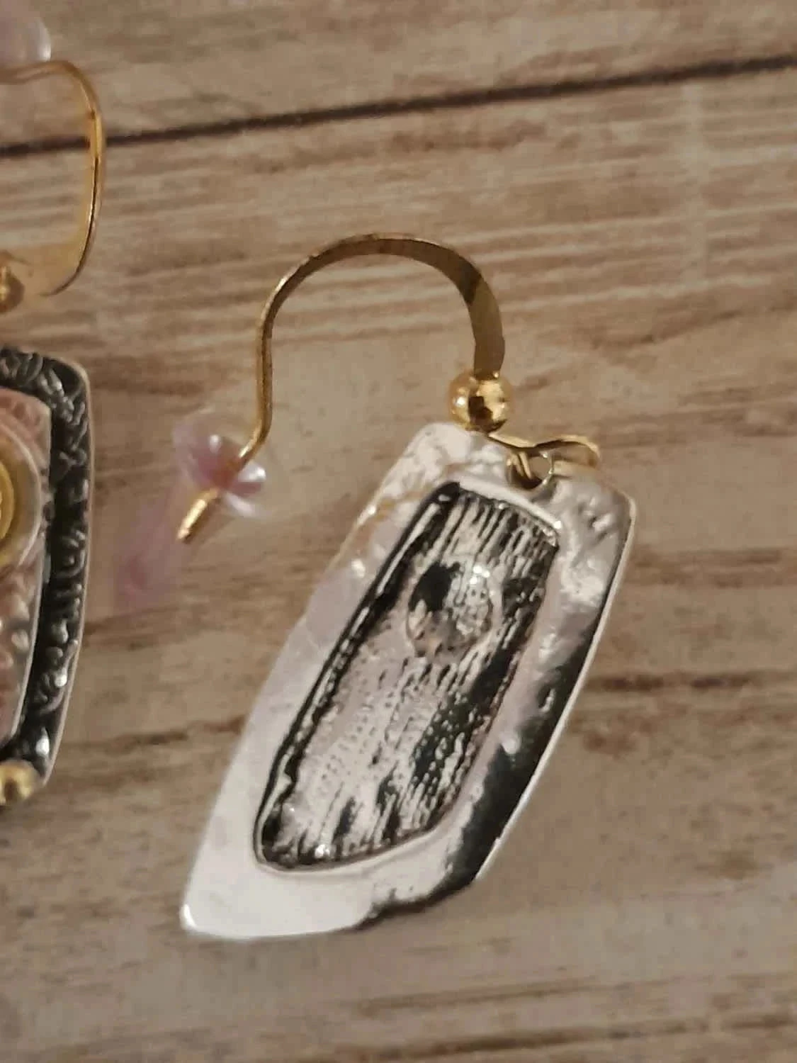 Boucles d'oreilles pendantes, style Ethnique, dorées – photo 3